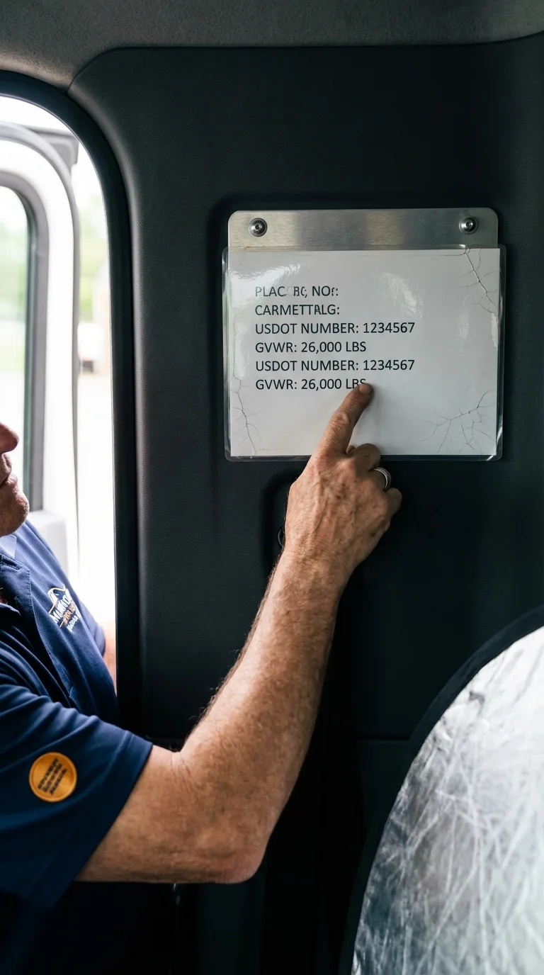USDOT licensing placard verification in Fall City